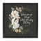 Stupell Industries Spiritual Scripture with Florals Framed Floater Canvas Wall Art Design by House Fenway